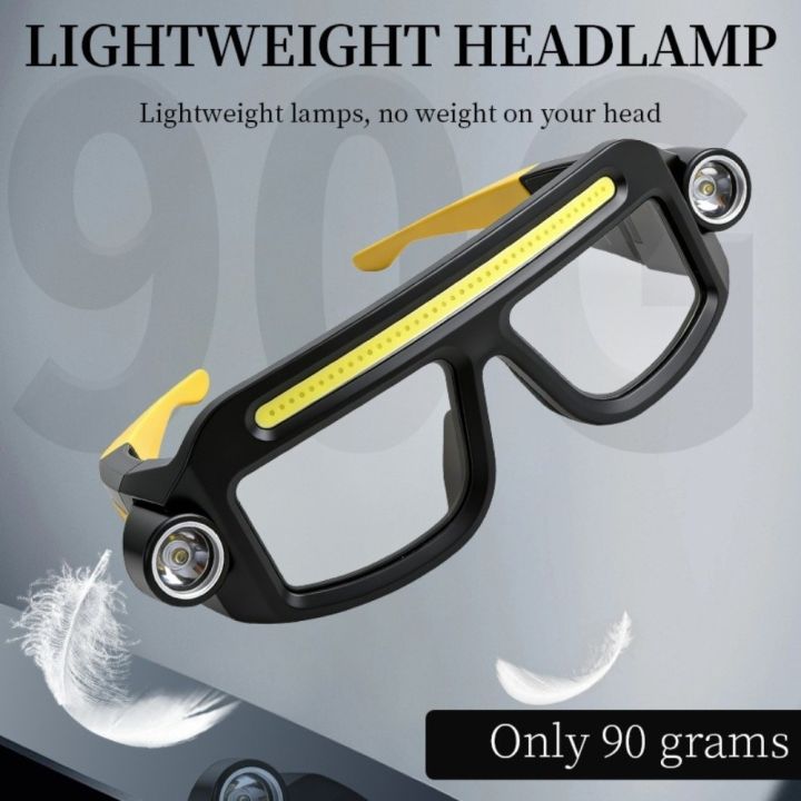 Compact%205%20Modes%20LED%20Glasses%20Headlights%20Windproof%20Waterproof%20Multifunctional%20Headlamp%20COB%20Lightweight%20Eyeglass%20Lamp%20Mechanic%20Work%20-%20Image%205