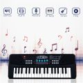 Kids Piano with Mic & Musical Guitar Combo Offer | 37 Keys, 8 Rhythms, 8 Tones, 6 Demos Portable Electronic Keyboard Toy | Beginners Educational Musical Toys | Age 3-5 Years Boys Girls. 