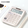 DISICHEN Luxury Calculator Trumpet Mini Small calculator Girl Cute Pink Student Comtable Portable Student White Calculator Office Supplies Solar. 