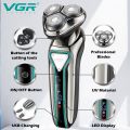 VGR V-323 Professional Men's Shaver | Cordless Rechargeable IPX6 Fully Waterproof Triple Rotary Head Electric Shaver Runtime 60 minutes | Electric Shaver for Men’s. 
