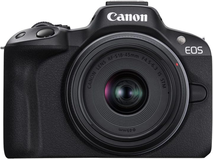 Canon%20EOS%20R50%20Mirrorless%20Vlogging%20Camera%20(Black)%20w/RF-S18-45mm%20F4.5-6.3%20is%20STM%20Lens,%2024.2%20MP,%204K%20Video,%20with%2016%20GB%20card%20and%20Bag%20-%20Image%206