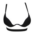 Backless Invisible Plunge Bra Gathered Bra Bralette Underwear Deep V Push Up Women Bras Party Underwear Seamless Bra. 