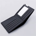 Portable Minimalist business meeting men's travel clip, small money bag, ultra-thin fashion wallet, short thin bank card accessories wallet. 