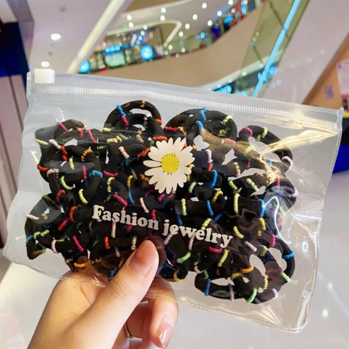 Pebbles%20Nepal%2050%20Pieces%20Black%20Everyday%20Wear%20Elastic%20Band%20Rubber%20Band%20Black%20Hair%20Tie%20-%20Image%205