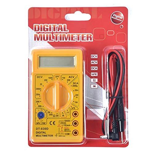 LCD Display Digital Multi-meter Digital Multimeter (Yellow Color)
