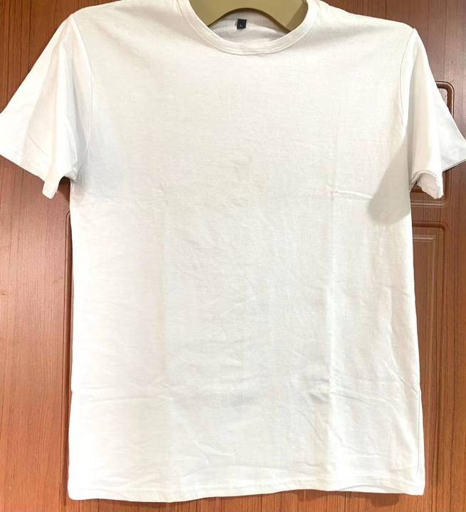 Men Plain white T-shirt