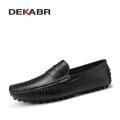DEKABR 2026 New Arrival Fashion Men Driving Moccasins Genuine Hide Loafers Casual Wedding Men Footwear Large Size 38~48. 