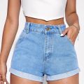 Soft Jeans High Waist Half Pants Shorts For Women HP. 