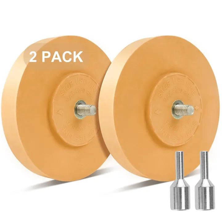 Decal%20Remover%20Eraser%20Wheel%20Adhesive%20Remover%20with%20Adapter%202%20Pack%204%20Inch%20Rubber%20Eraser%20Wheel%20for%20Drill%20Removes%20Car%20Vinyl%20Easy%20Install%20Easy%20to%20Use%20-%20Image%203