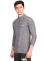 Rocclo 5072, Men's Full Sleve T-Shirts For Gym And Sports, Ultra Slim Material T-Shirt With Zipper  Tanks. 