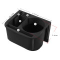 ABS Black Car Central Console Cup Holder Storage Box Armrest Box Organizer Cup Holder for 17-19 GT. 