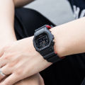 (Ready Stock) G-Shock Men Watch Sport Watch DW5600 Dual Time Display Water Resistant Shockproof and Waterproof World Time LED Light Man Boy Sports Lover Wrist Watches DW-5600HR-1. 