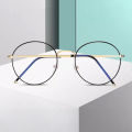 Metal Frame Blue Ray Cut Round Trendy Light Blocking Premium  Glasses 100% UV Protection Pretty Looks Computer Glasses. 