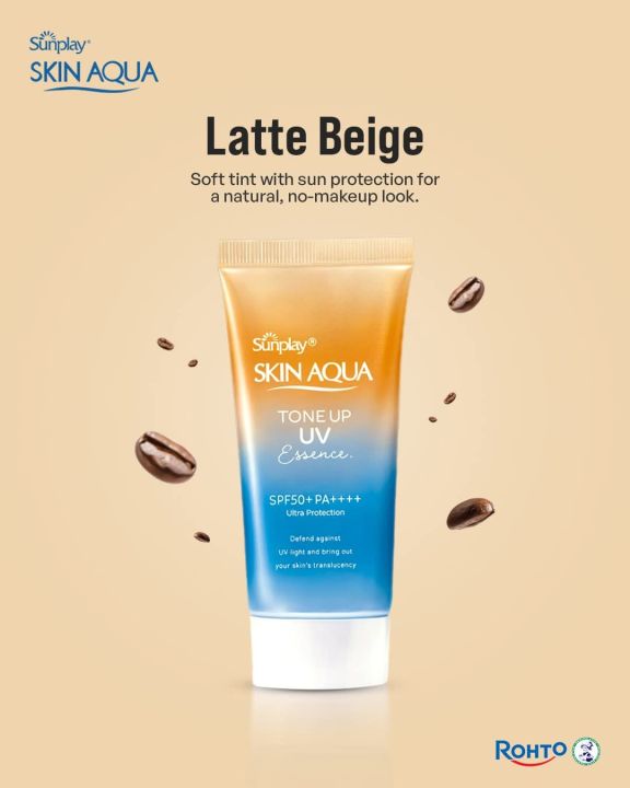 Sun Play Skin Aqua Tone Up UV Essence Latte Beige - 50g