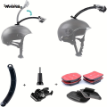 Wenefang Sutuiying Helmet Holder Adhesive Flat Frame Curved 3M Stickers Helmet Extension Arm Base Brackets Quick Mount With J Hook Buckle. 