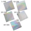 1-500 Box Paper Embroidery Tool Package Label Distinguish Self Adhesive Tags Digital Label Number Stickers Waterproof. 