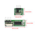 433 Mhz Superheterodyne RF Receiver and Transmitter Module 433Mhz Remote controls For Arduino uno Wireless module Diy Kits. 