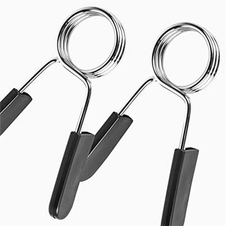 Spreeshop%203%20Pcs%20Standard%201.1%20Inch/28mm%20Barbell%20Bar%20Clamps%20Spring%20Collar%20Clips%20Gym%20Weight%20Dumbbell%20Lock%20-%20Image%204