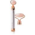 Finishing Touch Flawless Contour Facial Roller & Massager Vibrating Rose Quartz. 