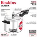 Hawkins Classic Pressure Cooker 4 Litre Induction Base (Code: ICL40). 