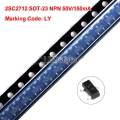 20pcs 2SC2712 SOT-23 C2712 SOT NPN 50V/150mA SMD Transistor Marking Code LY. 