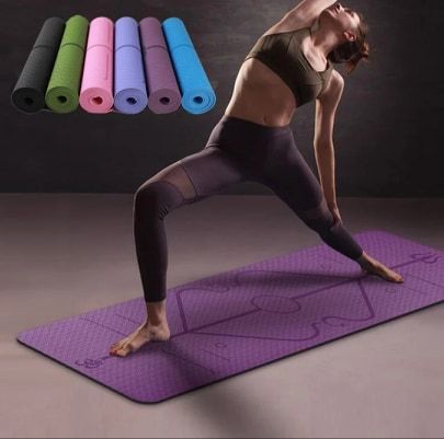 Multi-Color Yoga Mat 6mm (Color May Vary)