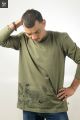 Aja Dynasty Kiran Khaki Round Neck Men's T-shirt  Made in Nepal. 