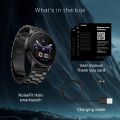 Noise Halo Plus 1.46" Super AMOLED Display Elite Smart Watch, Bluetooth Calling, Stainless Steel Build, Always on Display, Upto 7 Days Battery (Elite Black). 