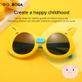 OQ BOGA 6 Styles Fashion Unisex Anti UV Cartoon Cute Pig Ear Frame Kids Sunglasses Children Outdoor Eye Protection Multicolor Plastic Full Rim Sun Glasses. 