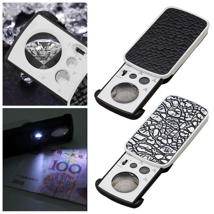Portable%20Reading%20High%20Magnification%2030X%2060X%2090X%20Magnifying%20Glass%20Acrylic%20Optical%20Lens%20Loupe%20Magnifier%20With%20LED%20UV%20-%20Image%208