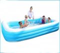 Bestway Inflatable Swimming Pool Adult Kids Family Size Inflatable And Thickened 3 Layer Outdoor Blue Rectangular Large Size 3.05m x 1.83m x 56cm. 