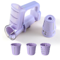JAERBEE Multifunctional Electric Roller Vegetable Cutter Cheese Shredder, Slicer, Shredded Ice Cutter Kitchen Gadgets. 