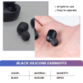 (COKP) 50 Pcs Black Earbuds Earpiece In Ear Buds Tip Cover Replacement. 