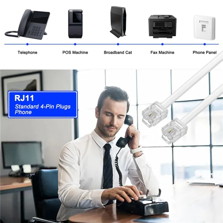 (GGBR)%204Pcs%20DSL%20Filter%20Splitter%20ADSL%20Splitter%20for%20Phone%20Line%20Male%20to%202%20Female%20RJ11%206P4C/6P2C%20Telephone%20Modem%20Converter%20Adapter%20-%20Image%204