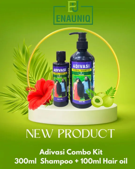 Enauniq%20Adivasi%20Shampoo%20300ml%20+%20Adivasi%20Hair%20Oil%20100ml%20COMBO%20Pack%20Of%202pc%20-%20Image%205