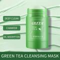 Face Clean Mask Green Tea Cleansing Stick Mask Shrink pores Deep Blackhead Remover facial Cleansing Moisturizing Mask 40g. 