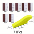 Shuzhu StoreSpecial 71pcs Sander Kit, 3.5 |x 1|/8.9x2.5cm Mini Detail Finger Sander Block Small Sander Tool For Small Spaces, 80 120 180 240. 