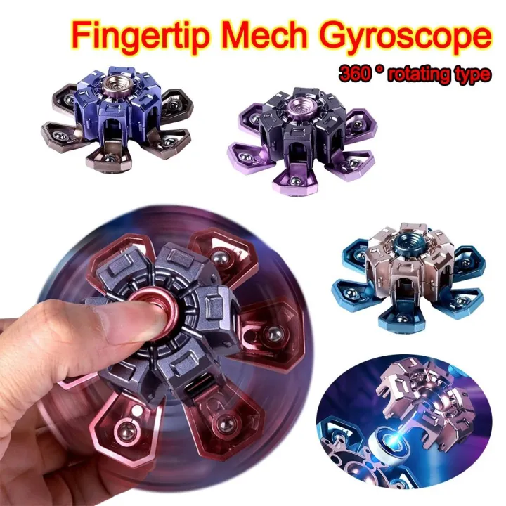 New 2 Forms Switch Rotating Steel Ball Gyroscope Plastic Stress Relieve ...