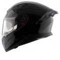 Axor Apex Solid Black Double Visor Helmet. 