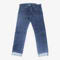 Dark Blue Necked Jeans Pant For Men. 