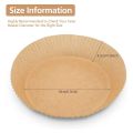 FORIDE 200Pcs Air Fryer Parchment Paper Liners Non-Stick Disposable Air Fryer Liners Basket Unperforated Round Parchment Paper. 