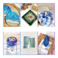 Resin Molds Silicone Kit 12PCS White Epoxy Resin Molds Resin Mold Including Pen Container, Tray, Love, Round. 