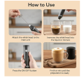 Primeium Milk Frother Handheld for Coffee, Electric Hand Foamer Blender for Drink Mixer. 