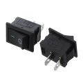 fasdaga 10 Pcs SPST Mini Black 2 Pin Rocker Switch AC 125V 10A 250V 6A with 10 Pairs 2 Pin JST Plug Socket Connector. 