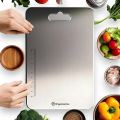 OrganizeMee Stainless Steel Chopping Board (304 Food Grade Steel, Size: 38x26cm & Thickness: 1.5mm). 