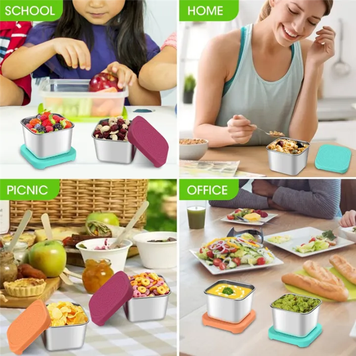 Small%20Metal%20Food%20Storage%20Container%20Airtight%20Leak-Proof%20Square%20Crisper%206Oz%20With%20Silicone%20Lids,%20For%20Office,%20Travel%20-%20Image%202