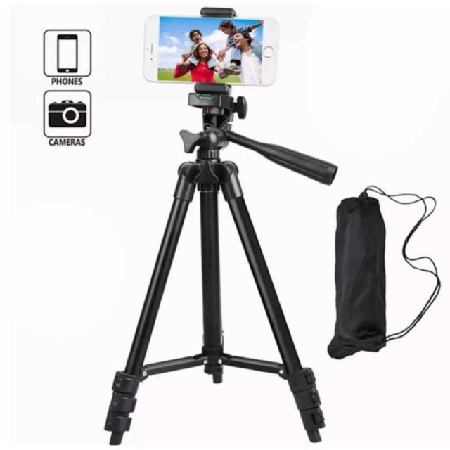 3120 Tripod Stand Full Black 1020 Mm Long /Mobile/ Camera, With Mobile