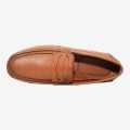 Black Horse Orangish Brown Color Slip On Loafers For Men 4032. 