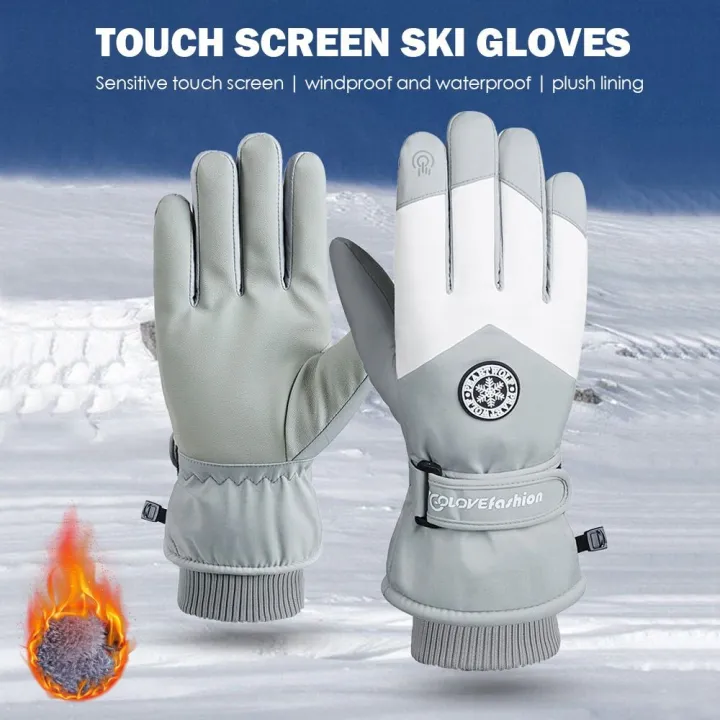 Waterproof%20Fleece%20Winter%20Touch%20Screen%20PU%20Leather%20Snow%20Gloves%20Riding%20Gloves%20Ski%20Gloves%20-%20Image%204