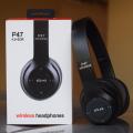 P47 On Ear Headphones Foldable Bluetooth Headset With Mic Stereo Bass Wired and Wireless Earphones. 